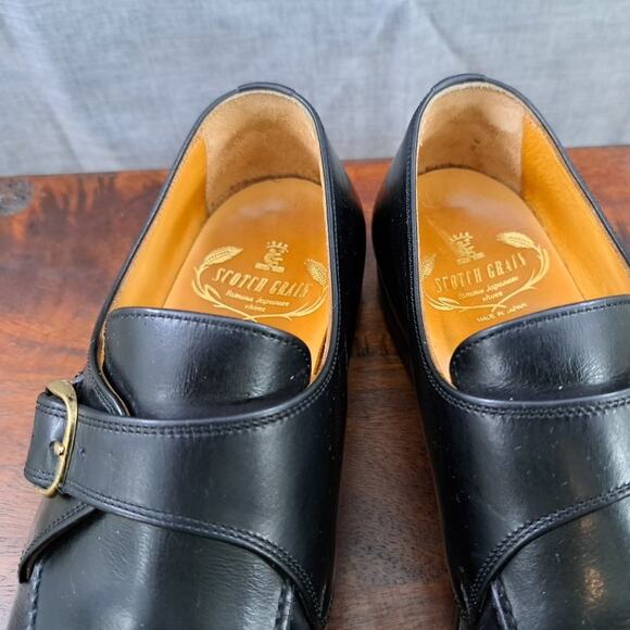 Scotch Grain Hirokawa Leather Oxfords Black 2850 Made In Japan Sz 24.5 - Picture 5 of 13